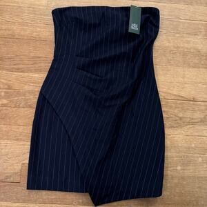 NWT Wild Fable stripe strapless ruched mini sheath dress juniors size small
 b50